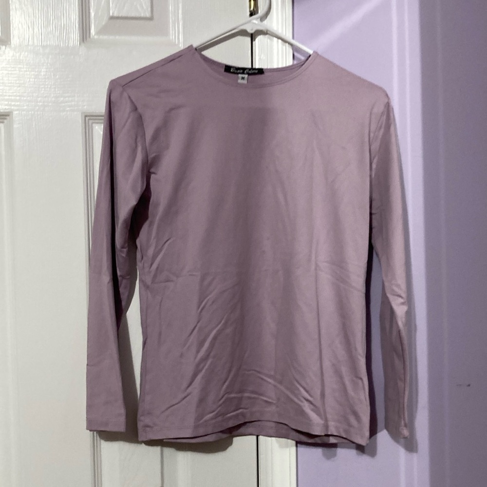 Lavendar long sleeve tee